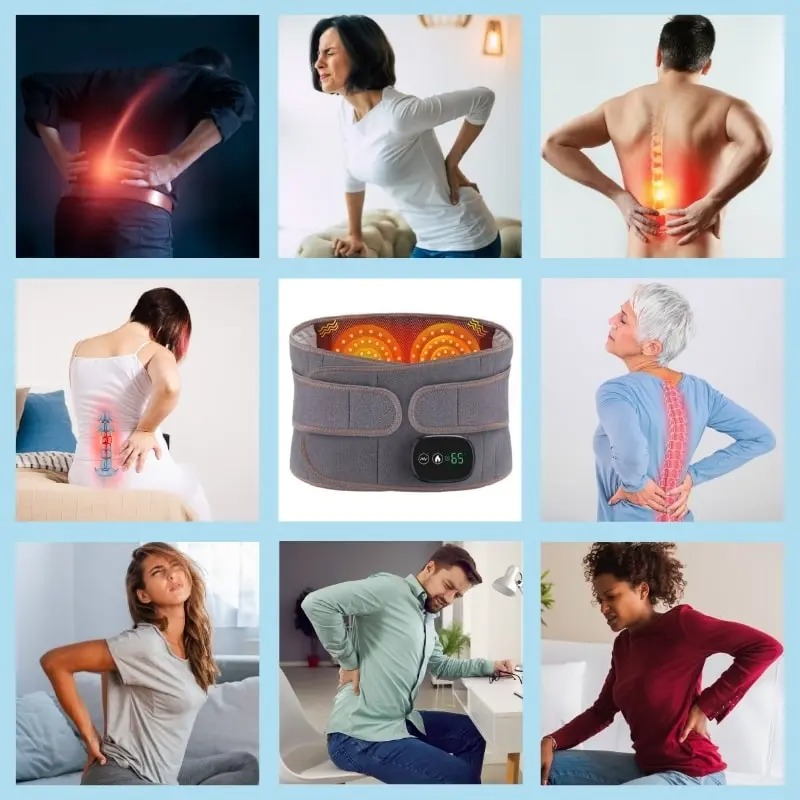 Massage lombaire à compresse chaude ajustable – Image 2